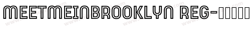 MeetMeInBrooklyn Reg字体转换
